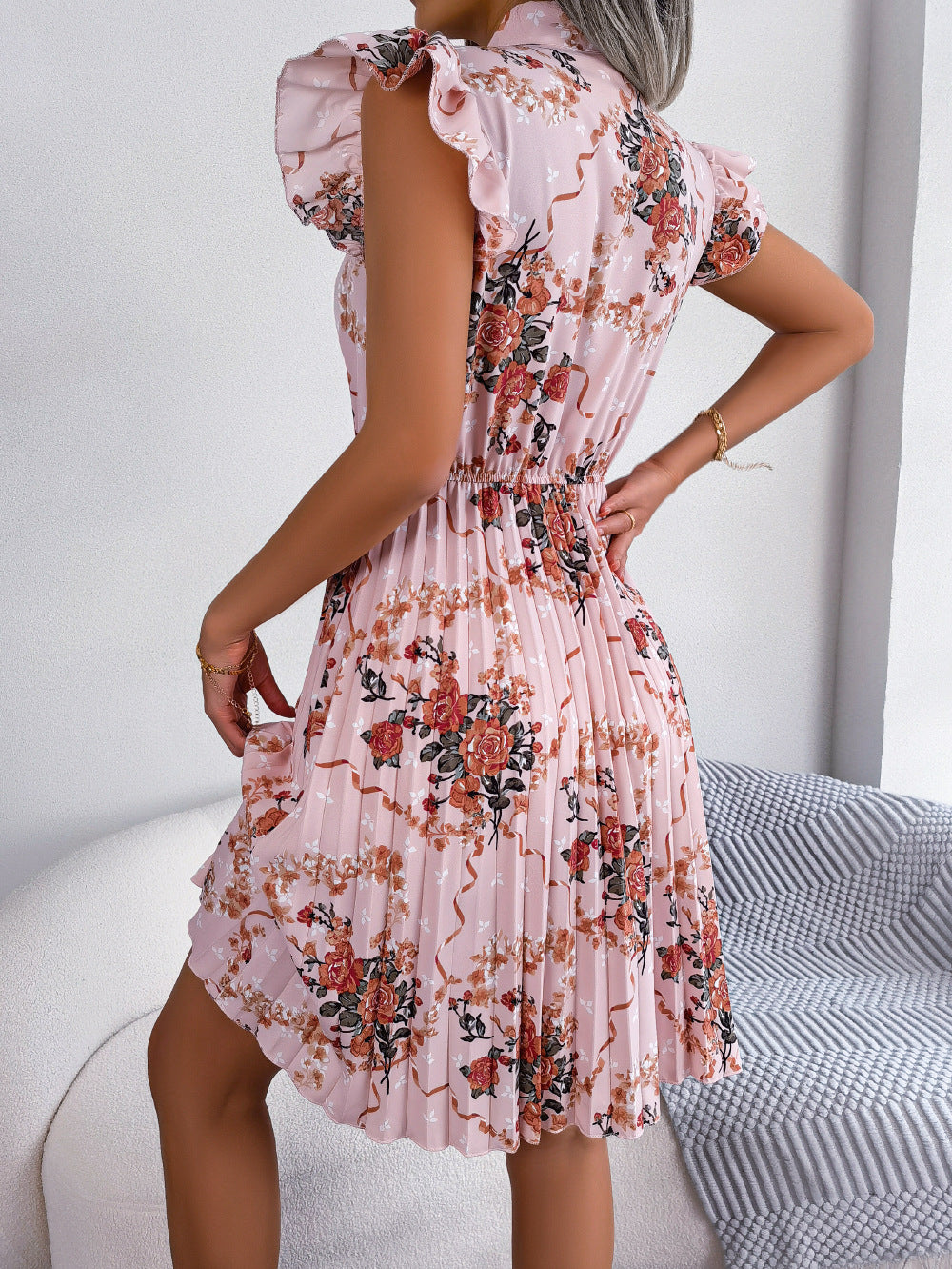 Floral Symphony Ensemble Dress