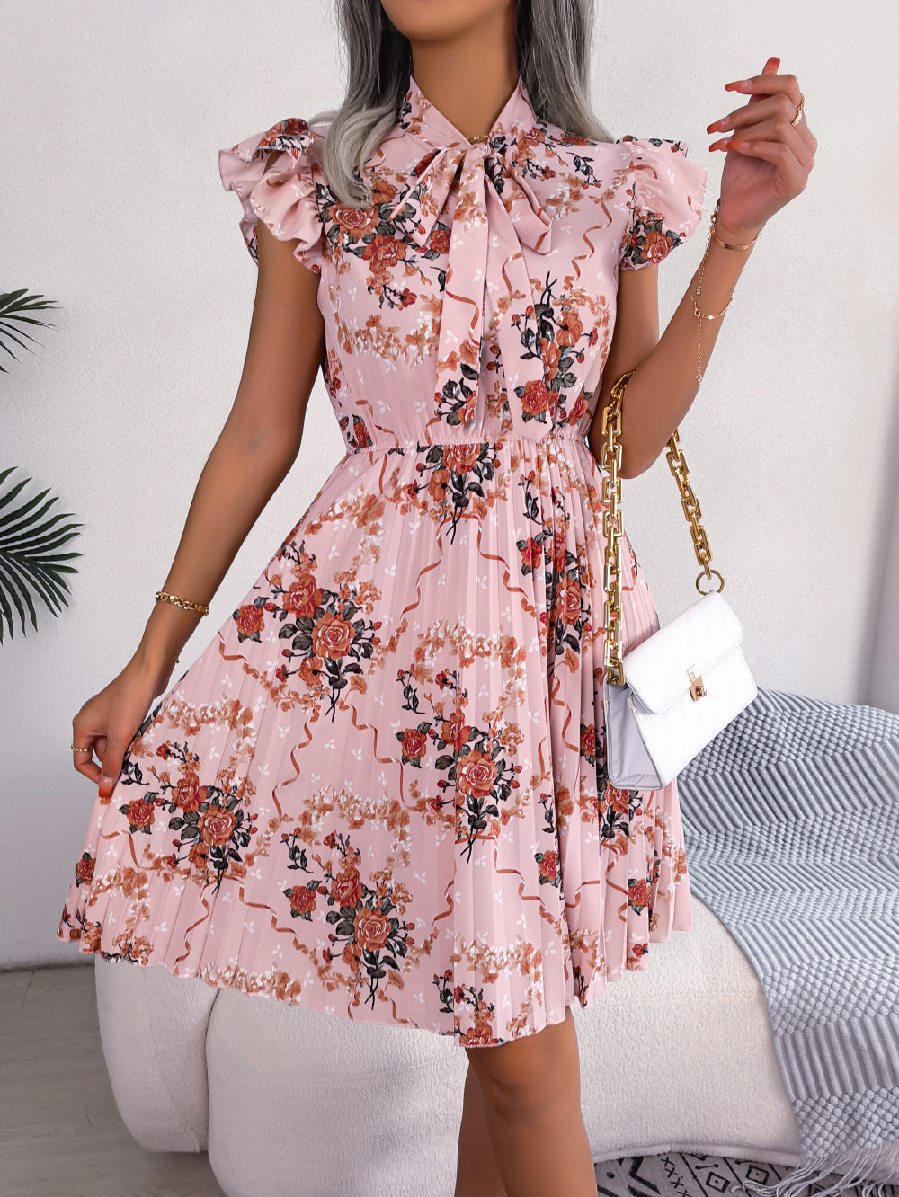 Floral Symphony Ensemble Dress