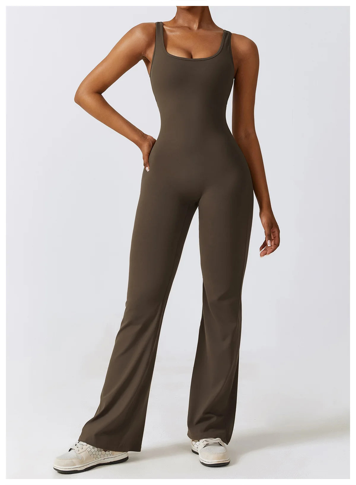 Sleeveless Flare Jumpsuit