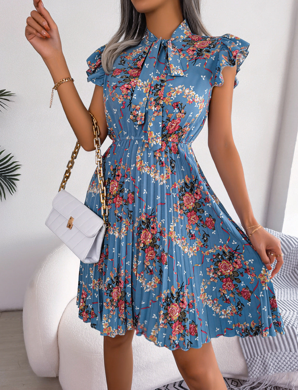 Floral Symphony Ensemble Dress