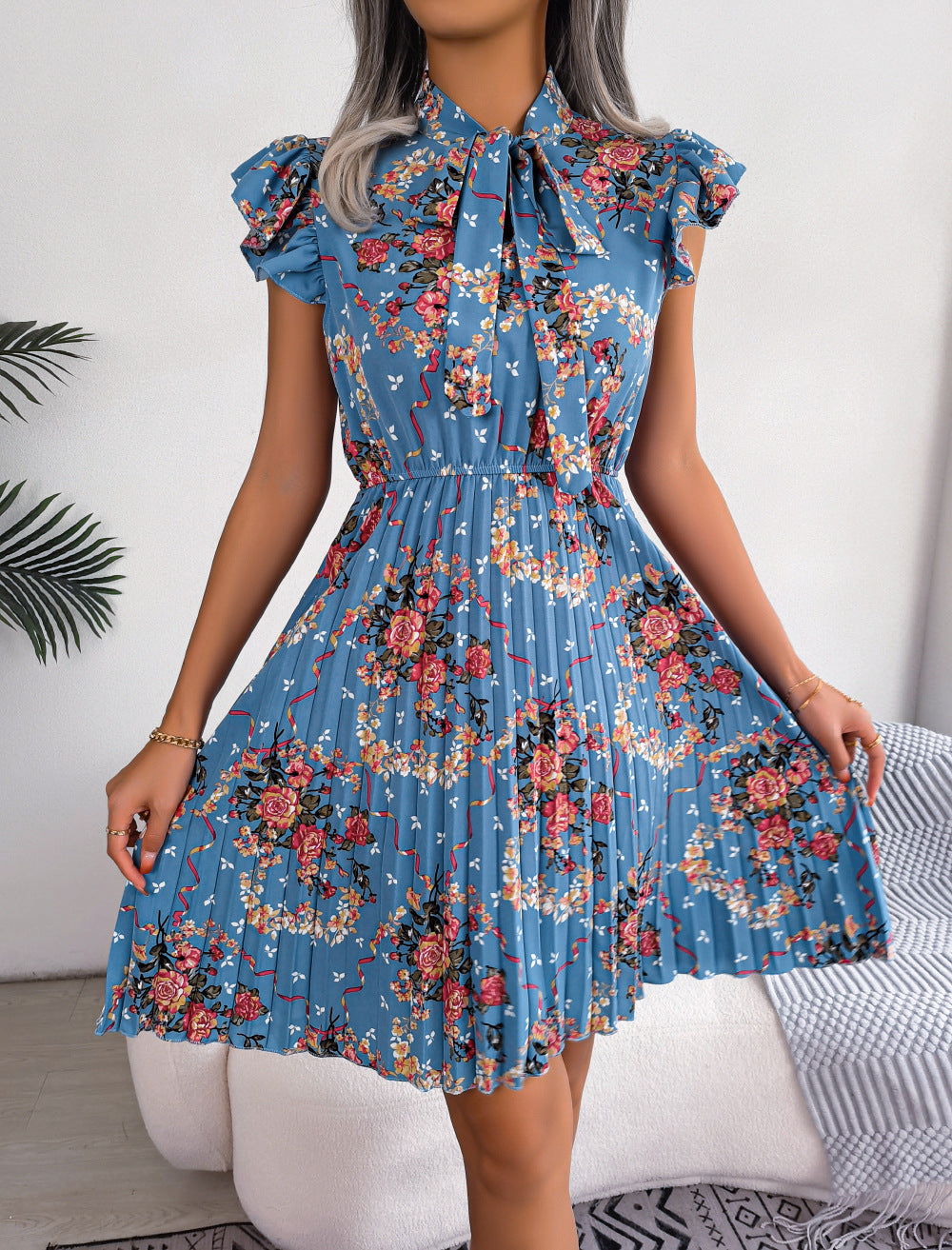 Floral Symphony Ensemble Dress